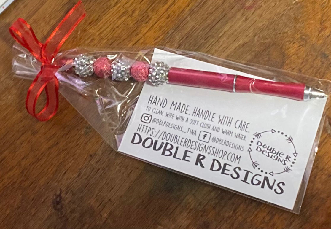 Red Beaded Pen