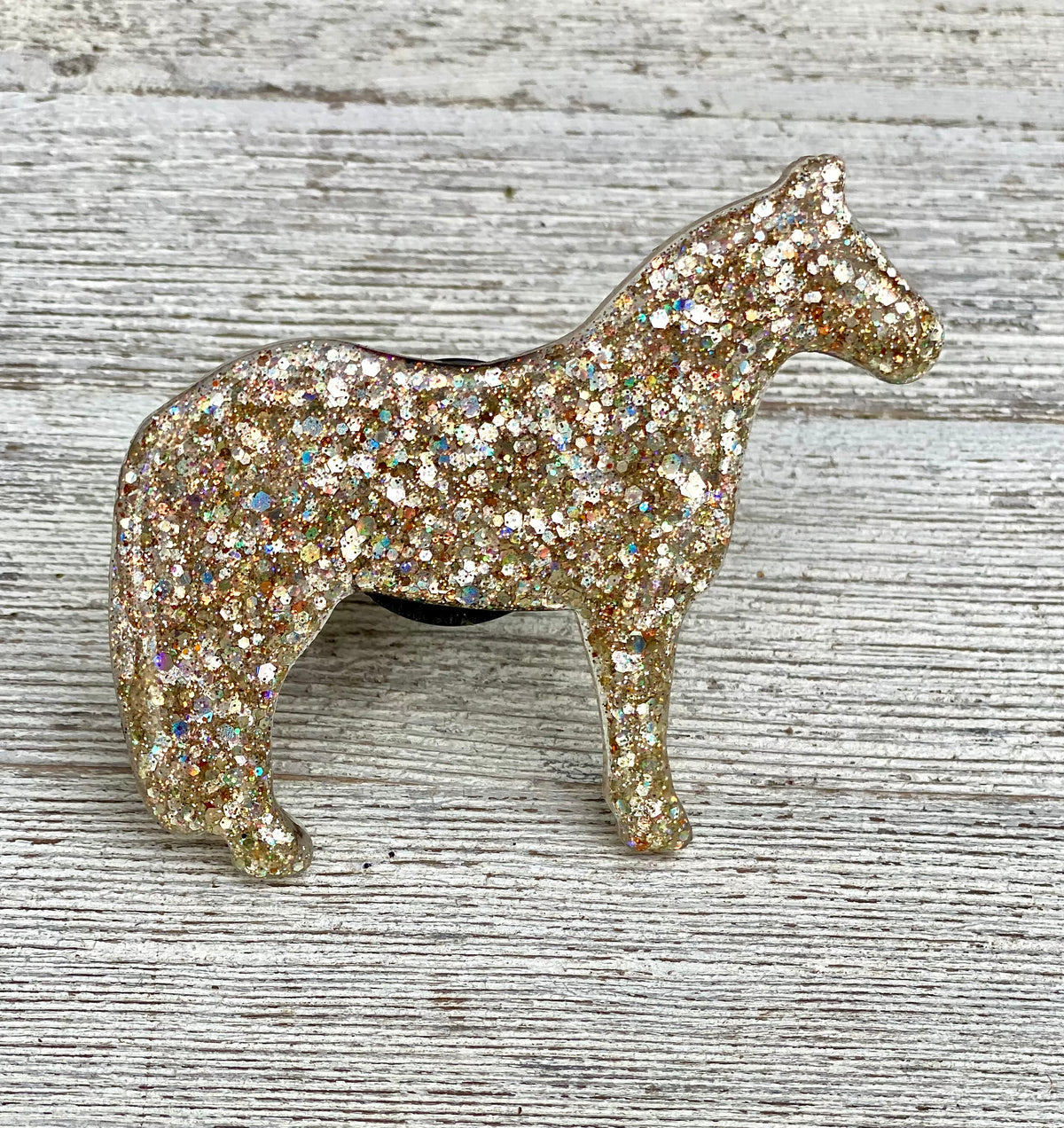 3"  Glitter Stock Horse Air Freshie Vent Clip