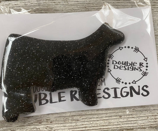 3” Glitter Show Calf Magnet