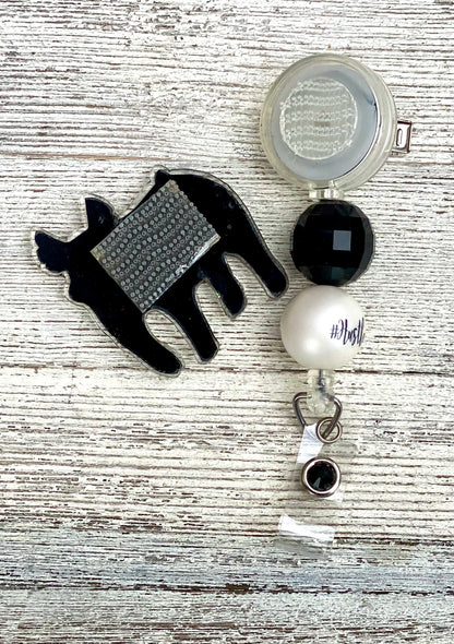 Show Pig Badge Reel