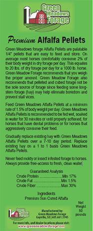 GMF Alfalfa Pellets